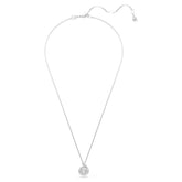 Snake pendant, Mixed cuts, Year of the Snake, White, Rhodium plated